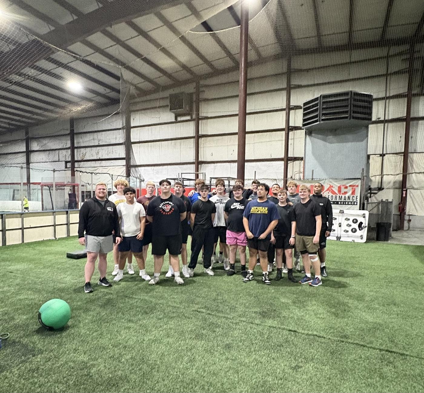 Win Up Front large group training session